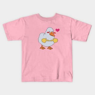 Shy duck meme t-shirt Kids T-Shirt